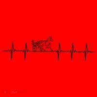 Harness Racing Heartbeat Great Gift Love Horse Racing Santa Hat thumb 1
