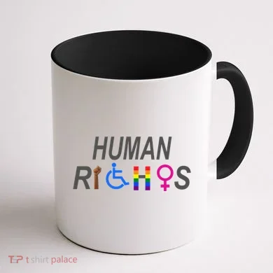 Human Rights Coffee Mug back