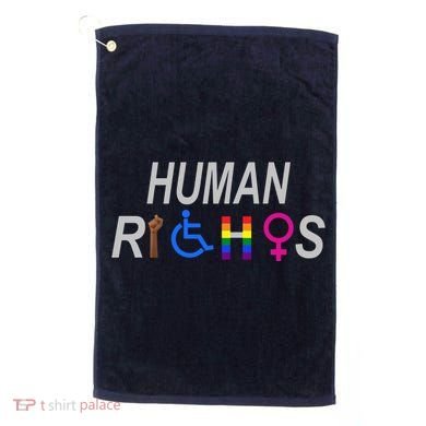 Human Rights Golf Towel