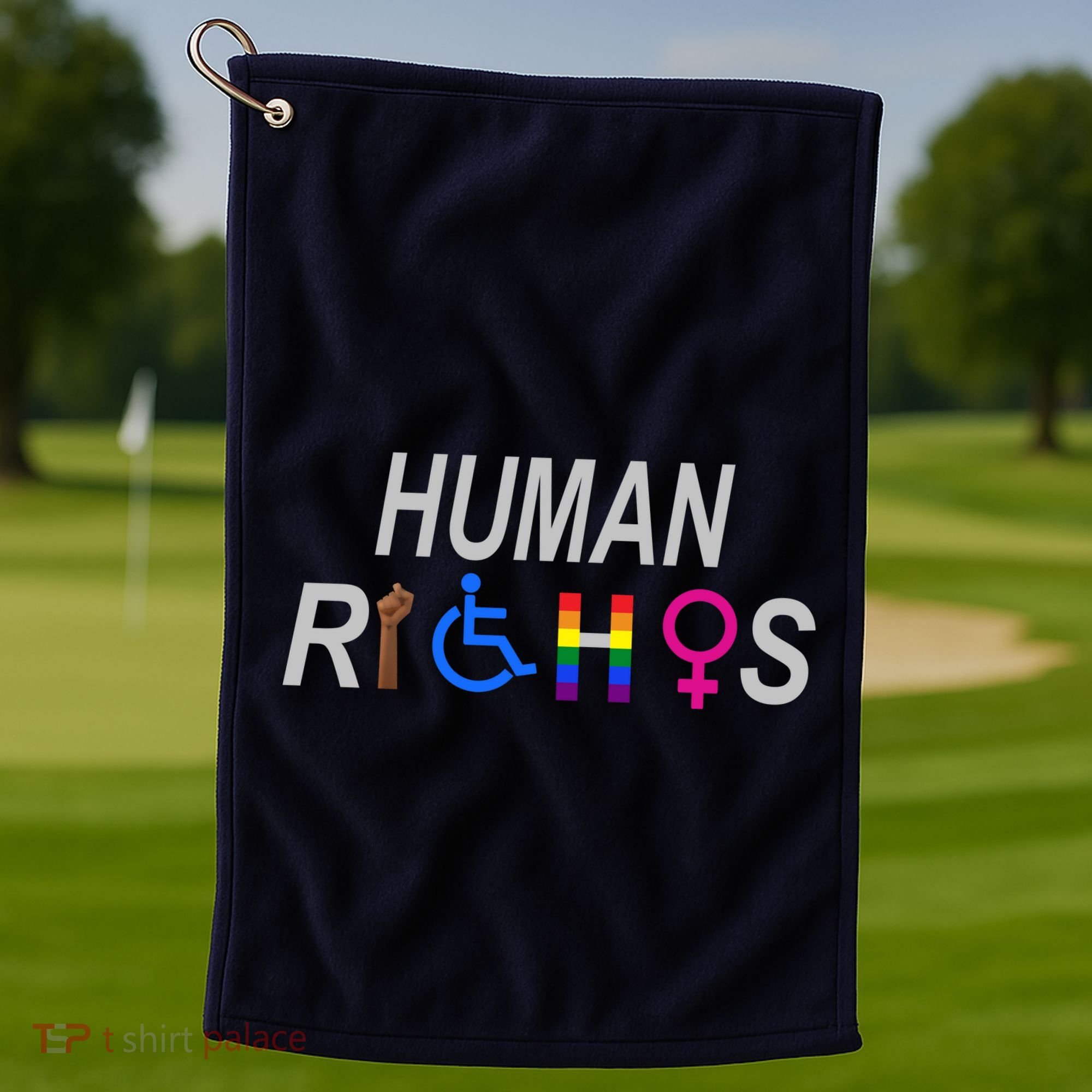 Human Rights Golf Towel