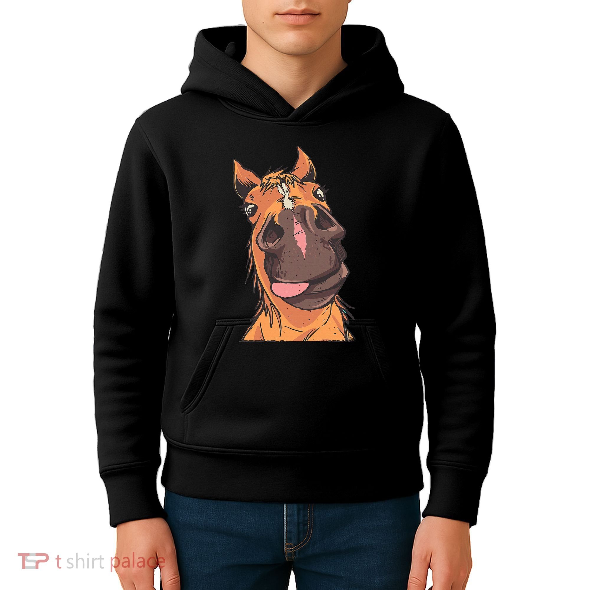Horse Riding Kids Hoodie
