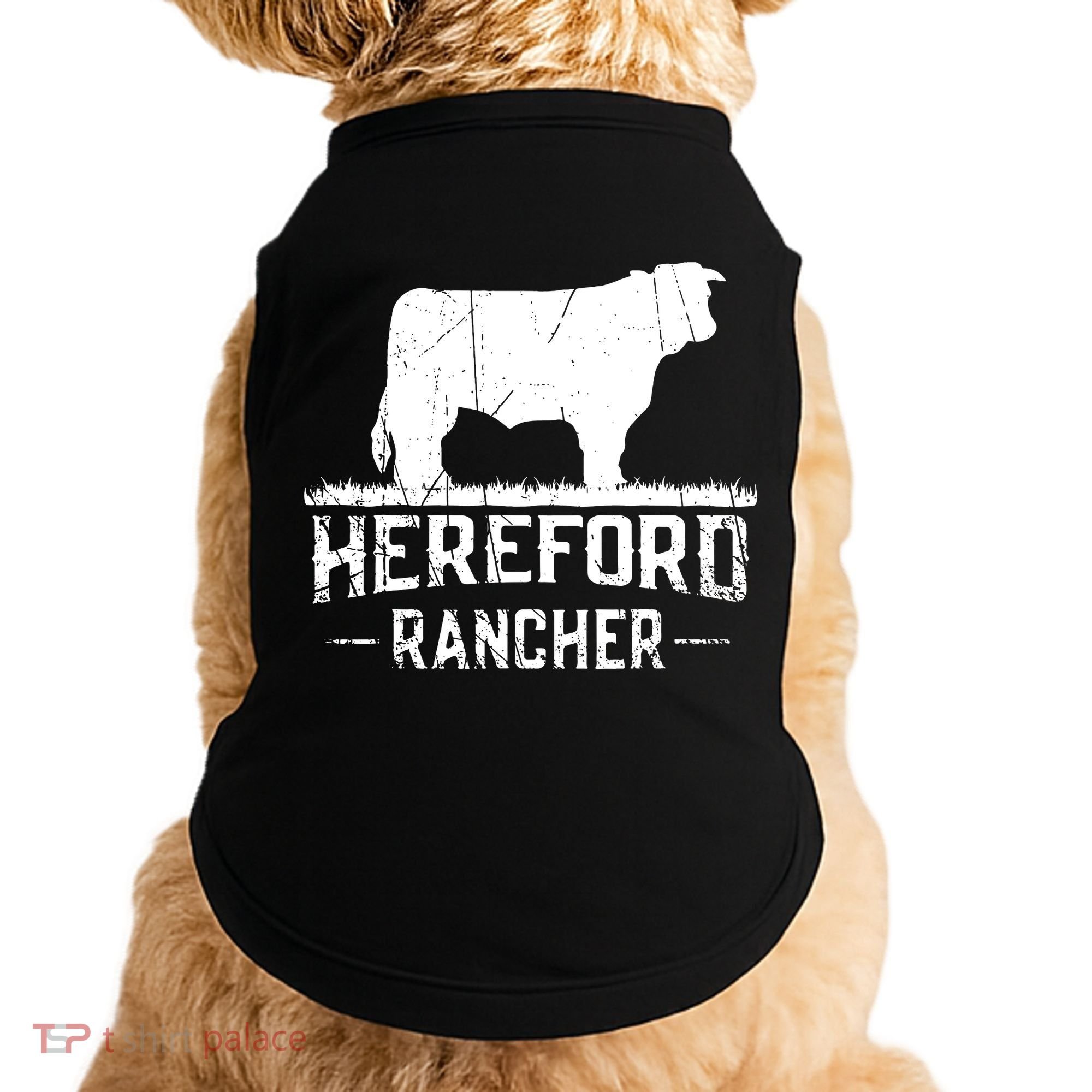 Hereford Rancher Hereford Cow For Cattle Farmer Doggie Tank