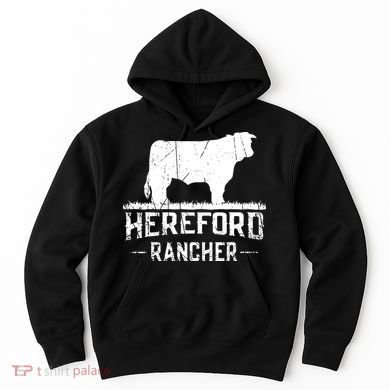 Hereford Rancher Hereford Cow For Cattle Farmer Hoodie
