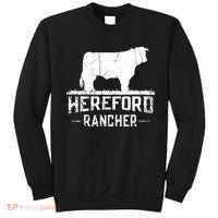 Hereford Rancher Hereford Cow For Cattle Farmer Sweatshirt thumb 0