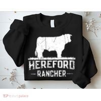 Hereford Rancher Hereford Cow For Cattle Farmer Sweatshirt thumb 2