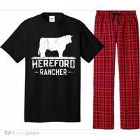 Hereford Rancher Hereford Cow For Cattle Farmer Pajama Set thumb 0