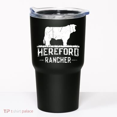 Hereford Rancher Hereford Cow For Cattle Farmer Tumbler