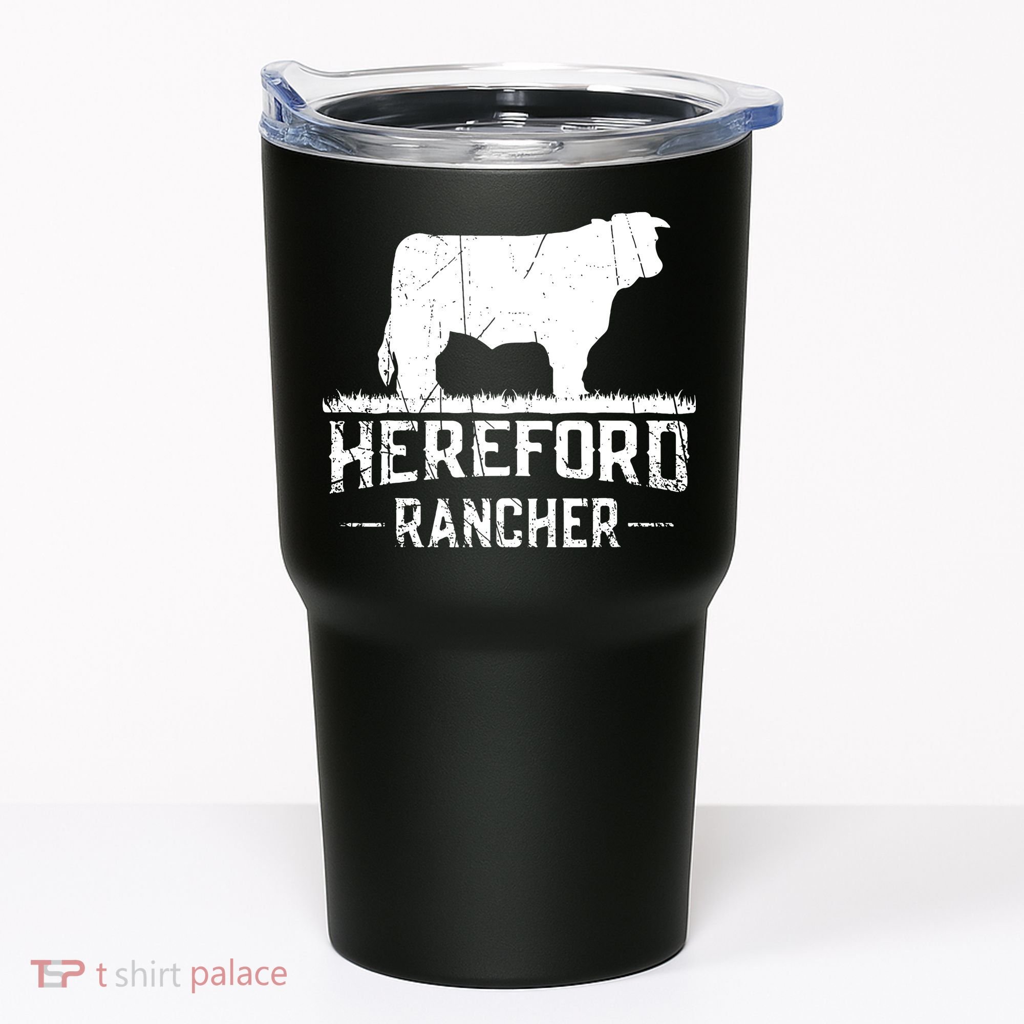 Hereford Rancher Hereford Cow For Cattle Farmer Tumbler