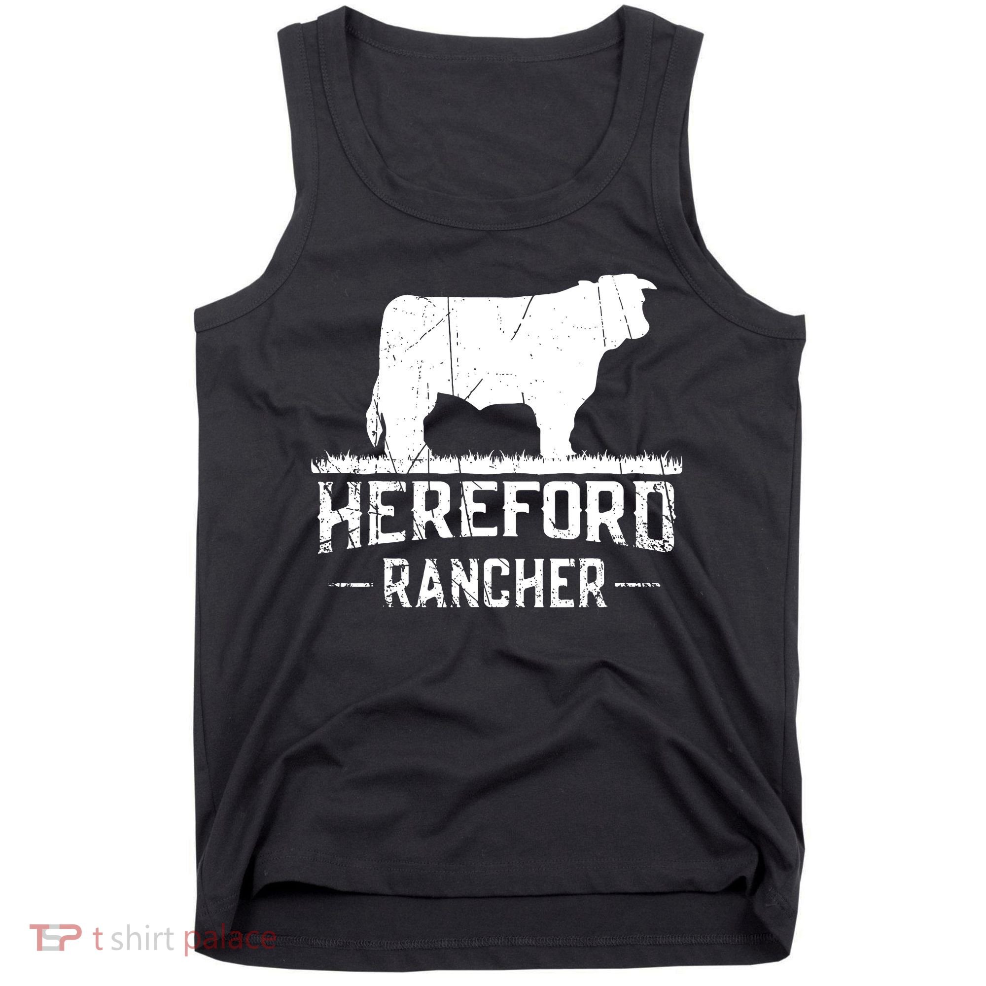 Hereford Rancher Hereford Cow For Cattle Farmer Tank Top