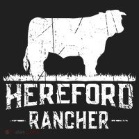 Hereford Rancher Hereford Cow For Cattle Farmer Golf Towel thumb 3
