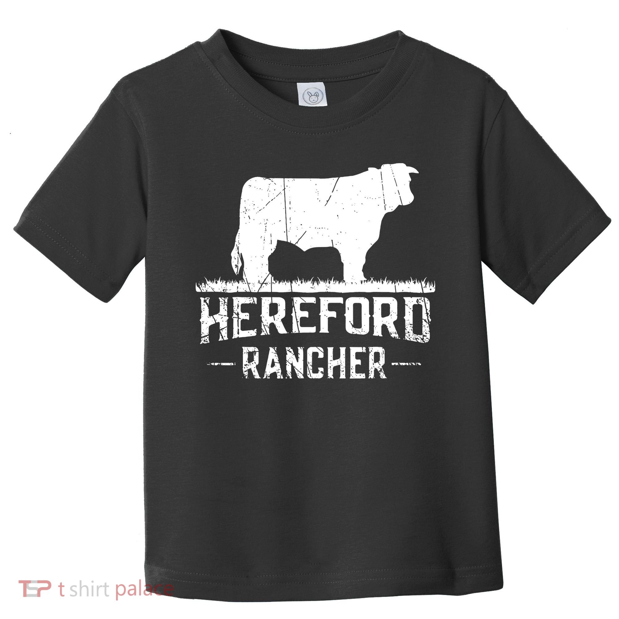 Hereford Rancher Hereford Cow For Cattle Farmer Toddler T-Shirt
