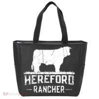 Hereford Rancher Hereford Cow For Cattle Farmer Tote Bag thumb 0