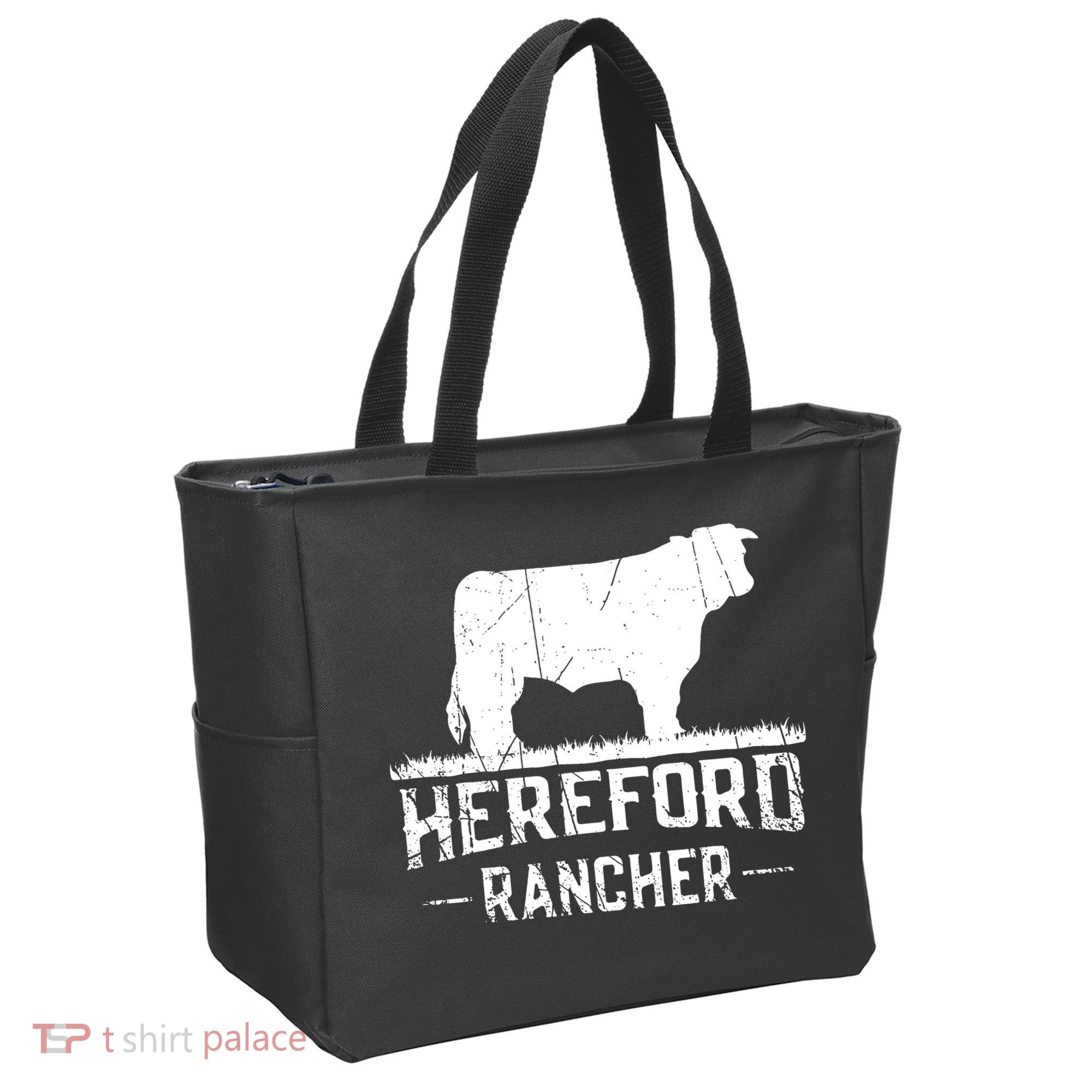 Hereford Rancher Hereford Cow For Cattle Farmer Tote Bag