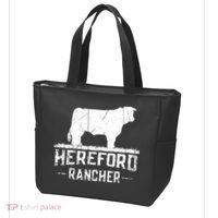 Hereford Rancher Hereford Cow For Cattle Farmer Tote Bag thumb 3