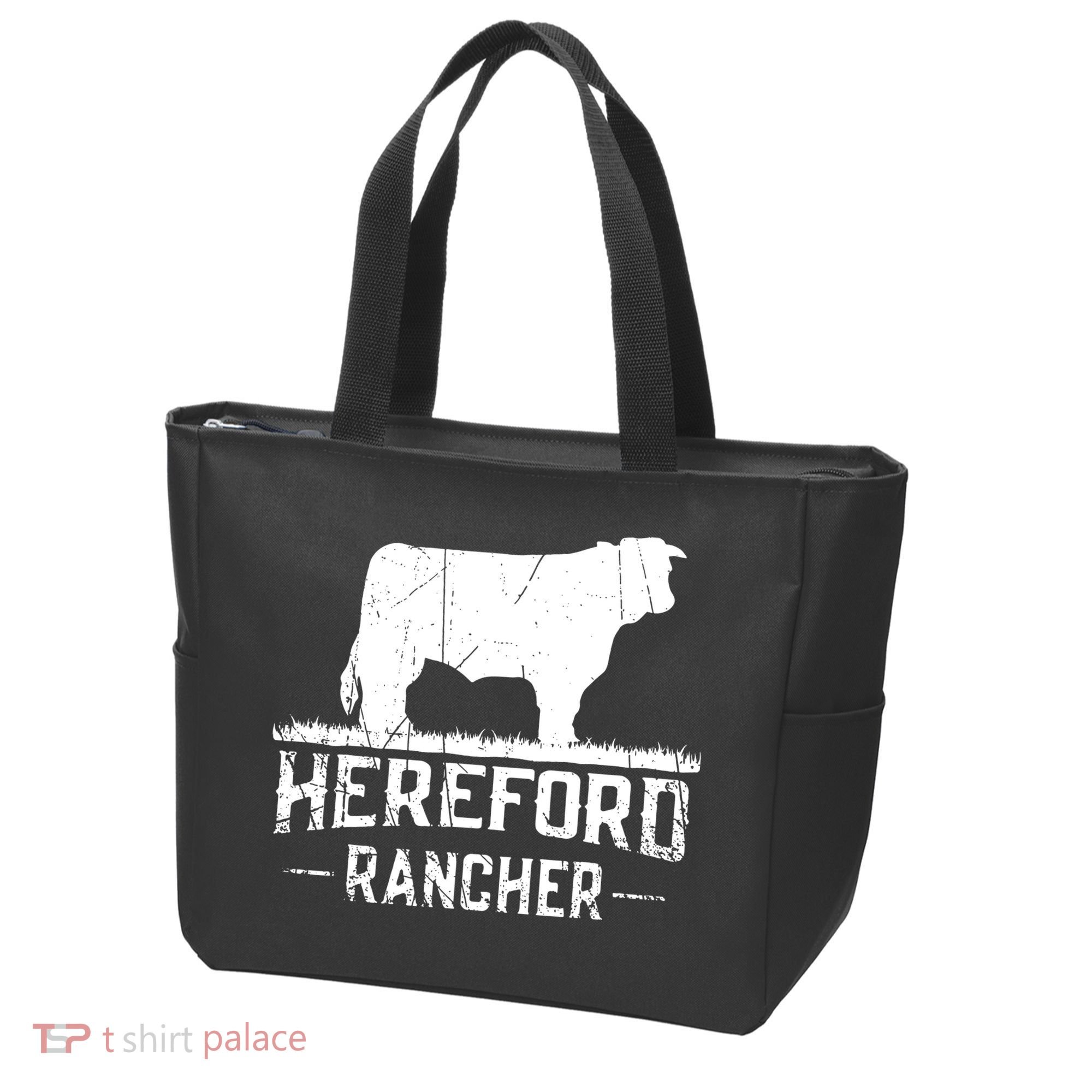 Hereford Rancher Hereford Cow For Cattle Farmer Tote Bag