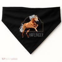 Haflinger Rider Horse Pony Riding USA-Made Doggie Bandana thumb 0