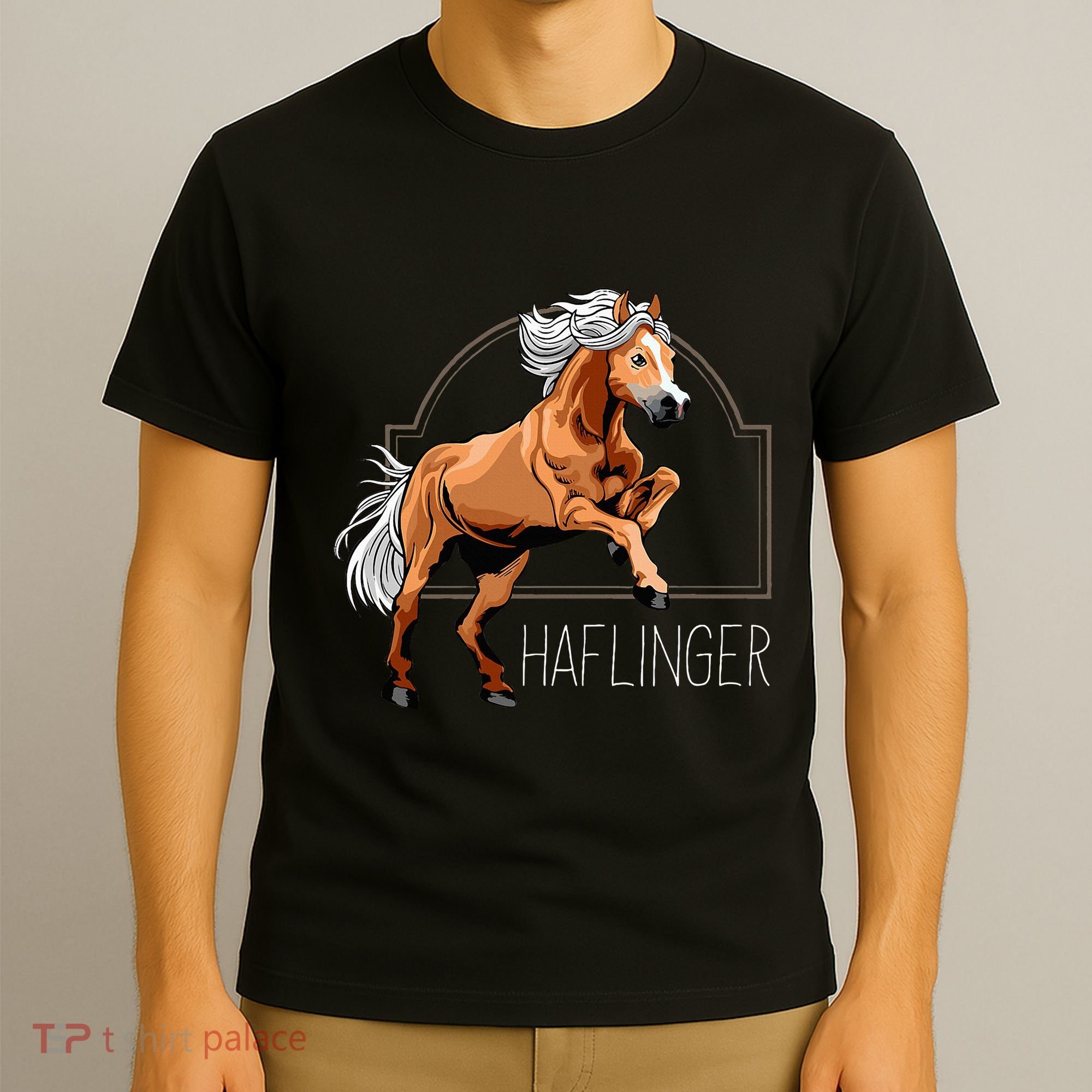 Haflinger Rider Horse Pony Riding T-Shirt