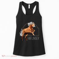 Haflinger Rider Horse Pony Riding Women's Tank Top thumb 0