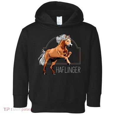 Haflinger Rider Horse Pony Riding Toddler Hoodie