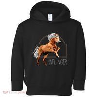 Haflinger Rider Horse Pony Riding Toddler Hoodie thumb 0