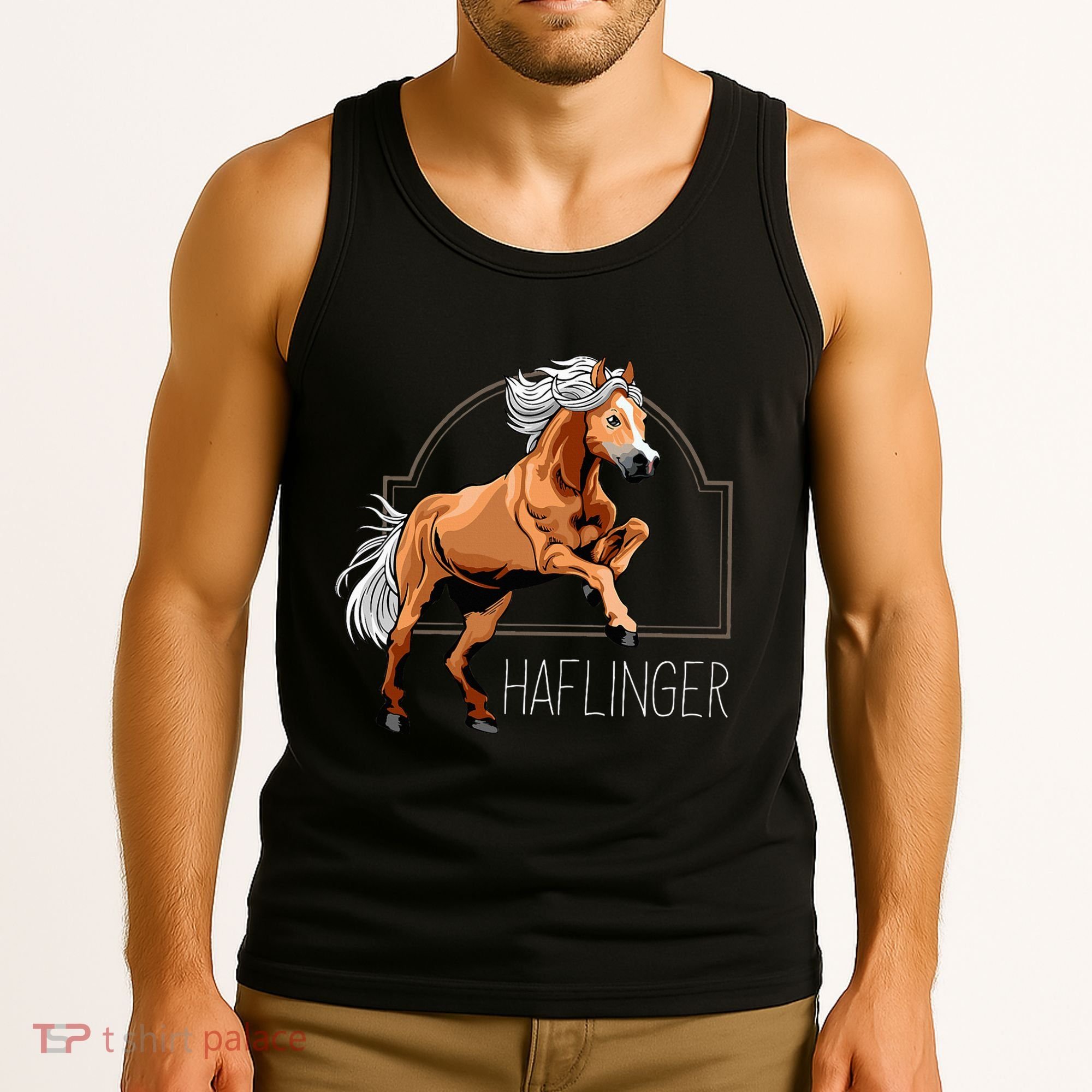Haflinger Rider Horse Pony Riding Tank Top