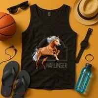 Haflinger Rider Horse Pony Riding Tank Top thumb 4