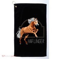 Haflinger Rider Horse Pony Riding Golf Towel thumb 0