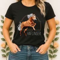 Haflinger Rider Horse Pony Riding Women's T-Shirt thumb 2