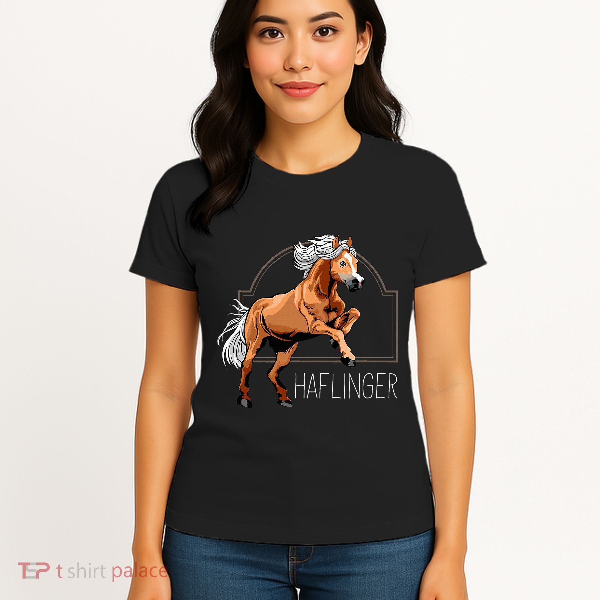 Haflinger Rider Horse Pony Riding Women's T-Shirt