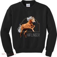 Haflinger Rider Horse Pony Riding Kids Sweatshirt thumb 0