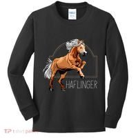 Haflinger Rider Horse Pony Riding Kids Long Sleeve Shirt thumb 0