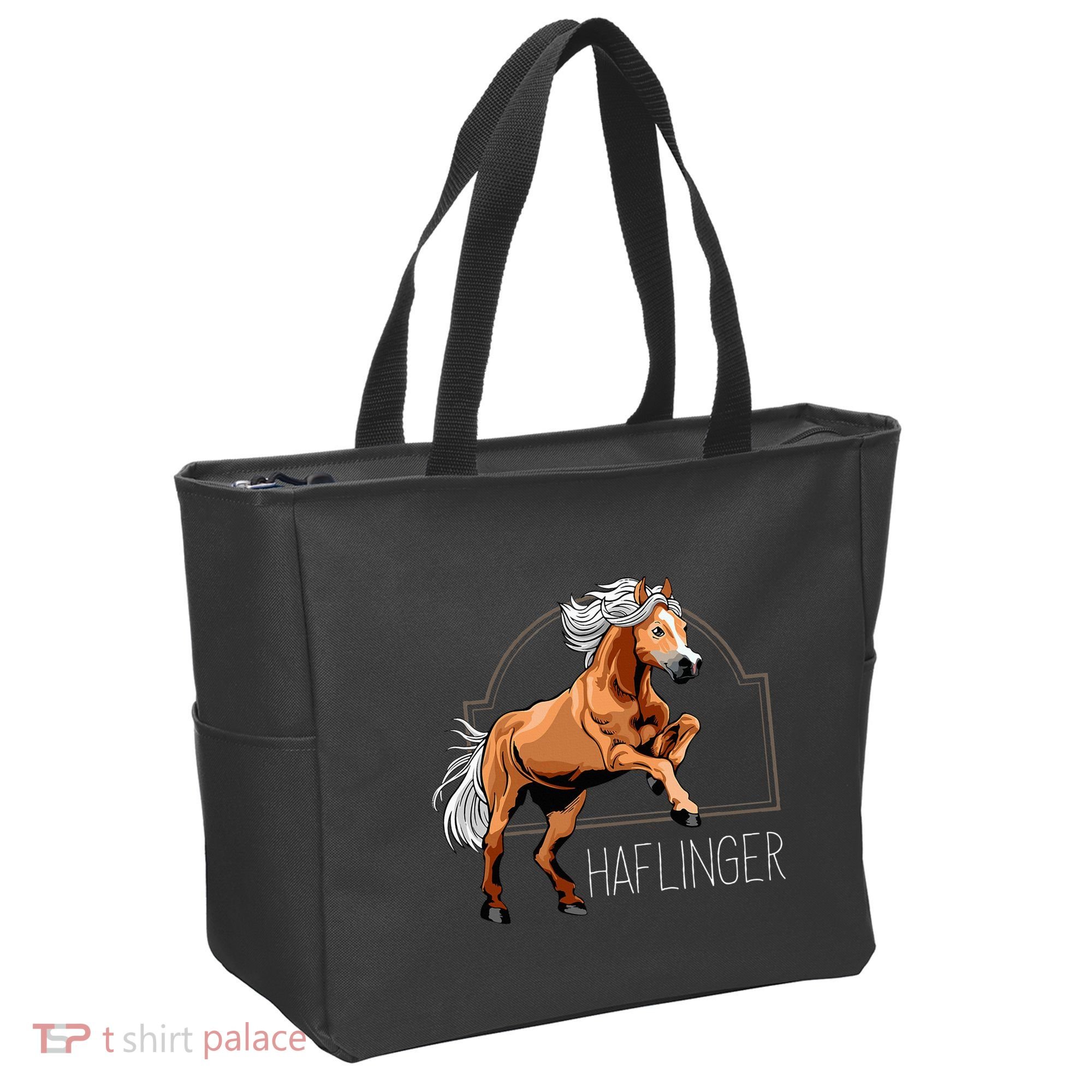 Haflinger Rider Horse Pony Riding Tote Bag