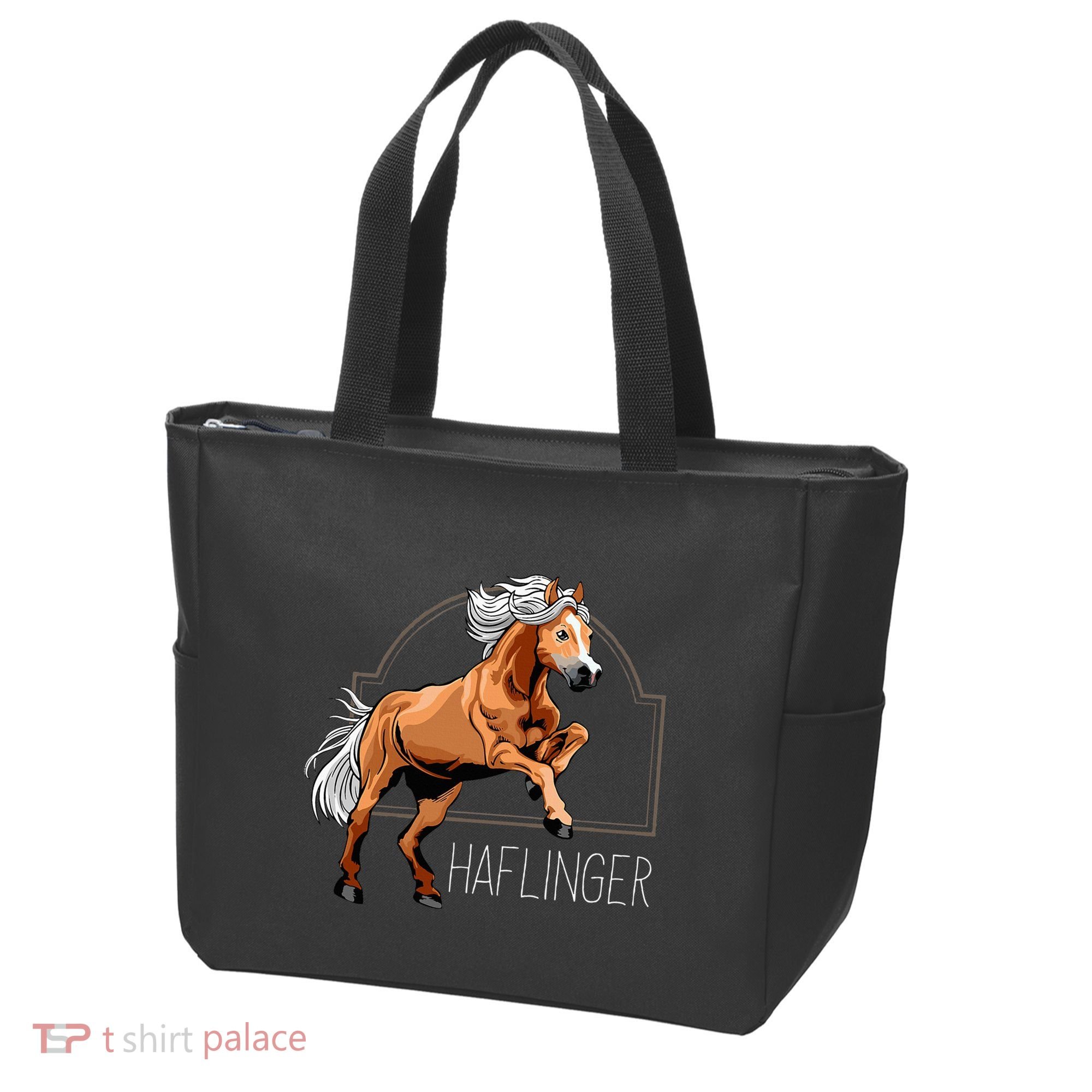 Haflinger Rider Horse Pony Riding Tote Bag