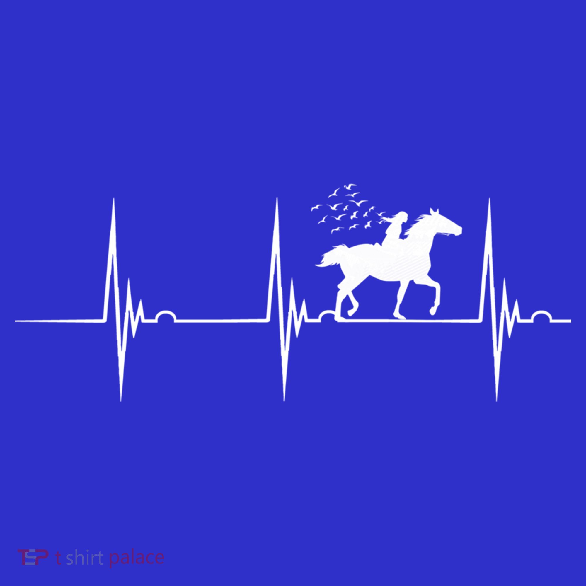 Horse Racing Heartbeat Ekg Pulse Equestrian Horseback Riding Gift Mousepad