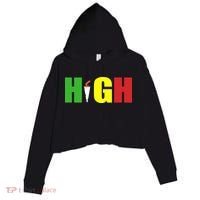 HIGH Rasta Crop Fleece Hoodie thumb 0