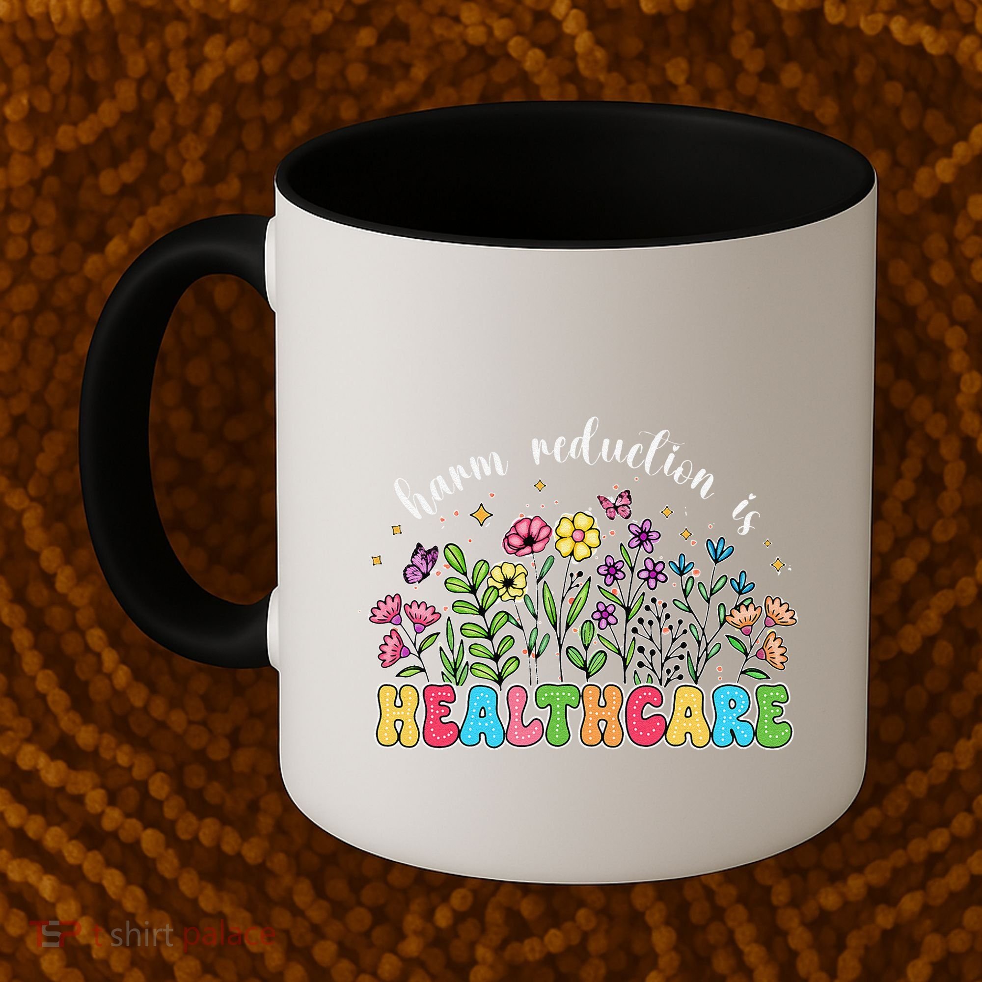 Harm Reduction Is Healthcare Overdose Awareness Day Groovy Coffee Mug