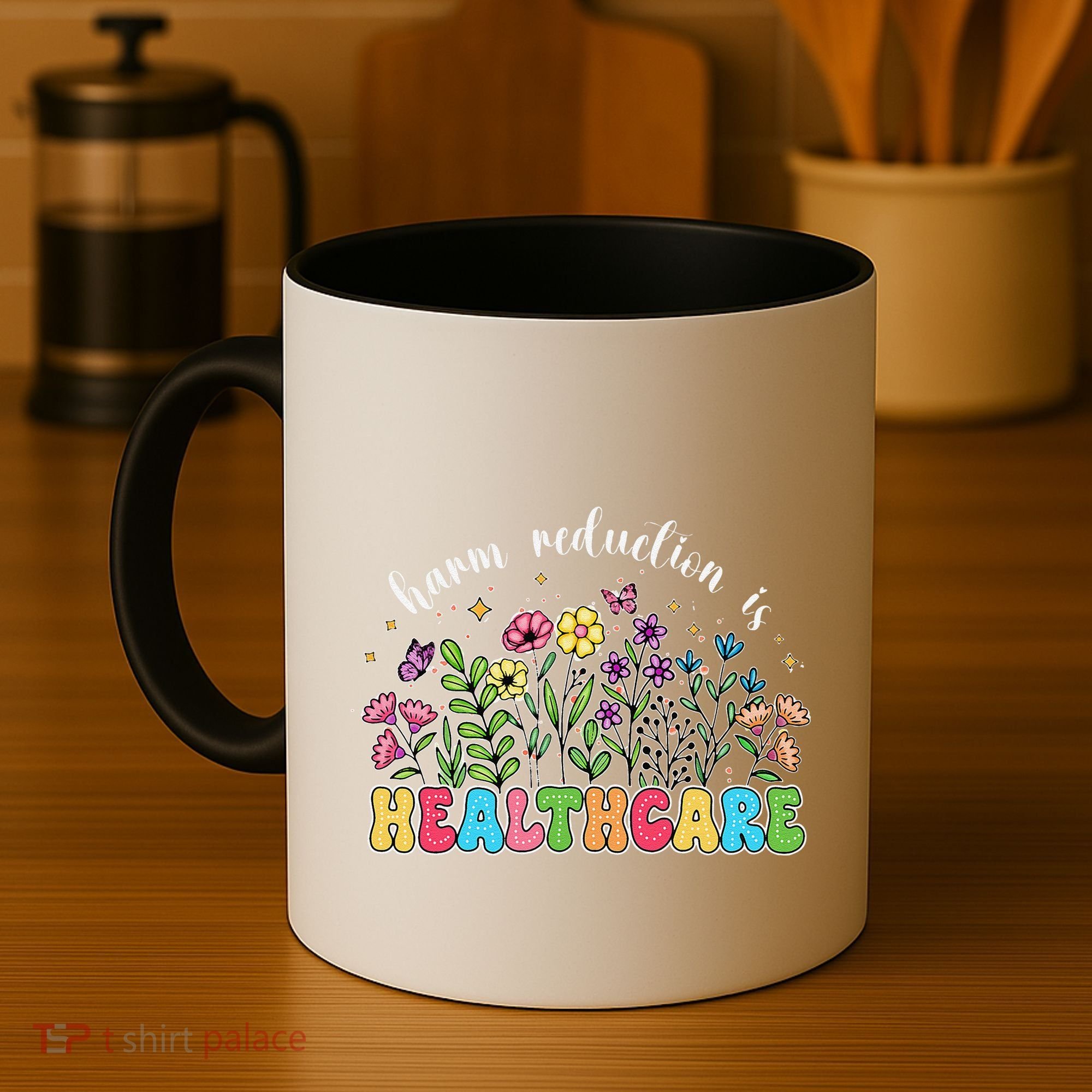 Harm Reduction Is Healthcare Overdose Awareness Day Groovy Coffee Mug