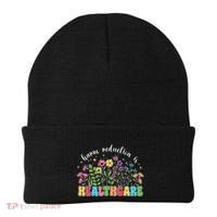 Harm Reduction Is Healthcare Overdose Awareness Day Groovy Beanie thumb 0