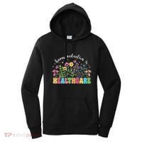 Harm Reduction Is Healthcare Overdose Awareness Day Groovy Women's Hoodie thumb 0