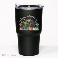 Harm Reduction Is Healthcare Overdose Awareness Day Groovy Tumbler thumb 0