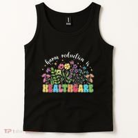 Harm Reduction Is Healthcare Overdose Awareness Day Groovy Tank Top thumb 2