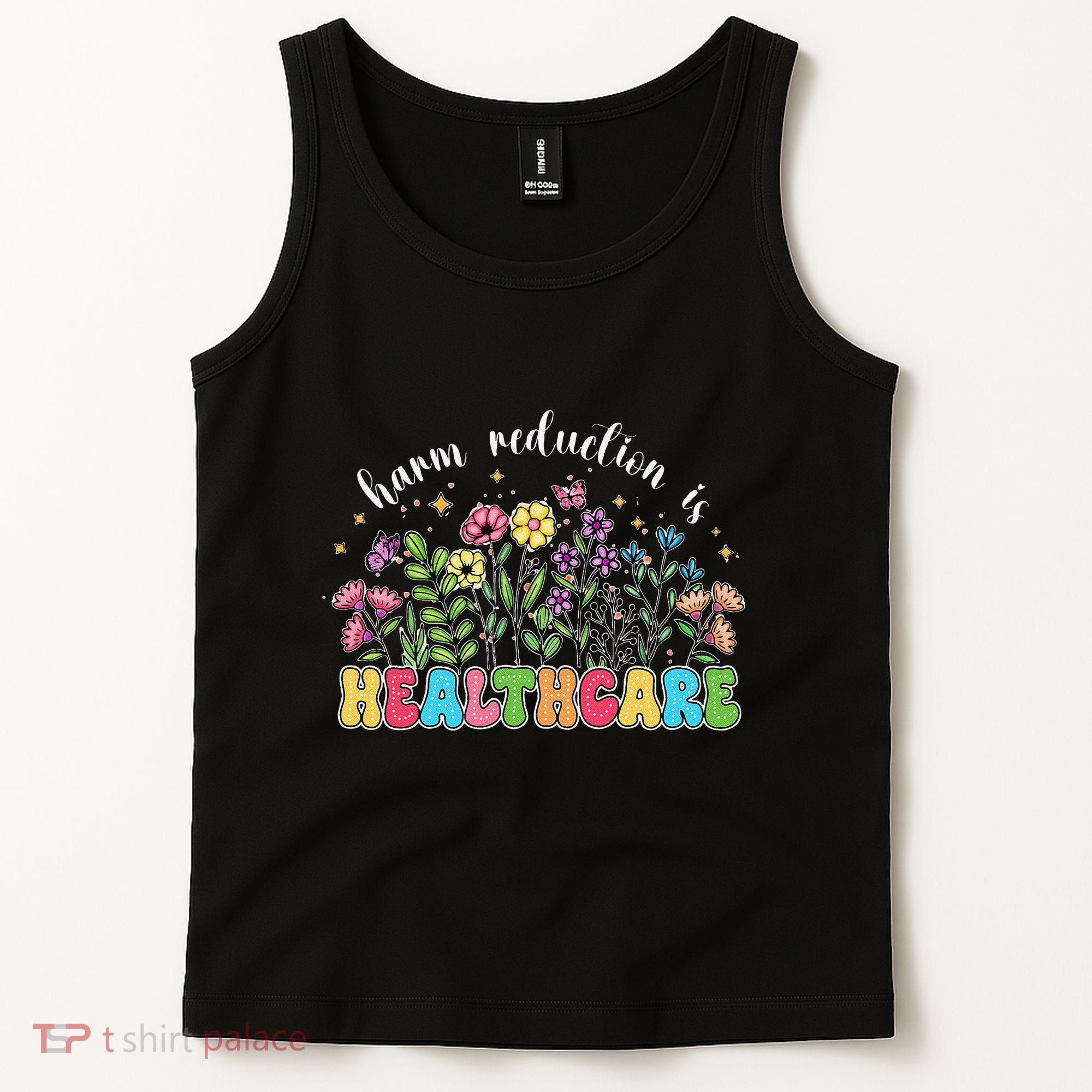 Harm Reduction Is Healthcare Overdose Awareness Day Groovy Tank Top