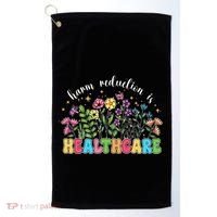 Harm Reduction Is Healthcare Overdose Awareness Day Groovy Golf Towel thumb 0