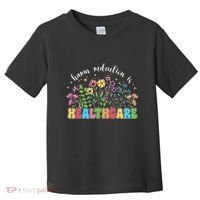 Harm Reduction Is Healthcare Overdose Awareness Day Groovy Toddler T-Shirt thumb 0