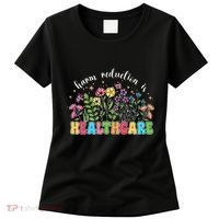 Harm Reduction Is Healthcare Overdose Awareness Day Groovy Women's T-Shirt thumb 0