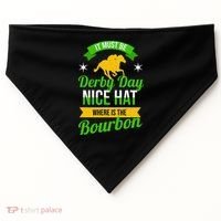 Horse Racing It Must Be Derby Day USA-Made Doggie Bandana thumb 0