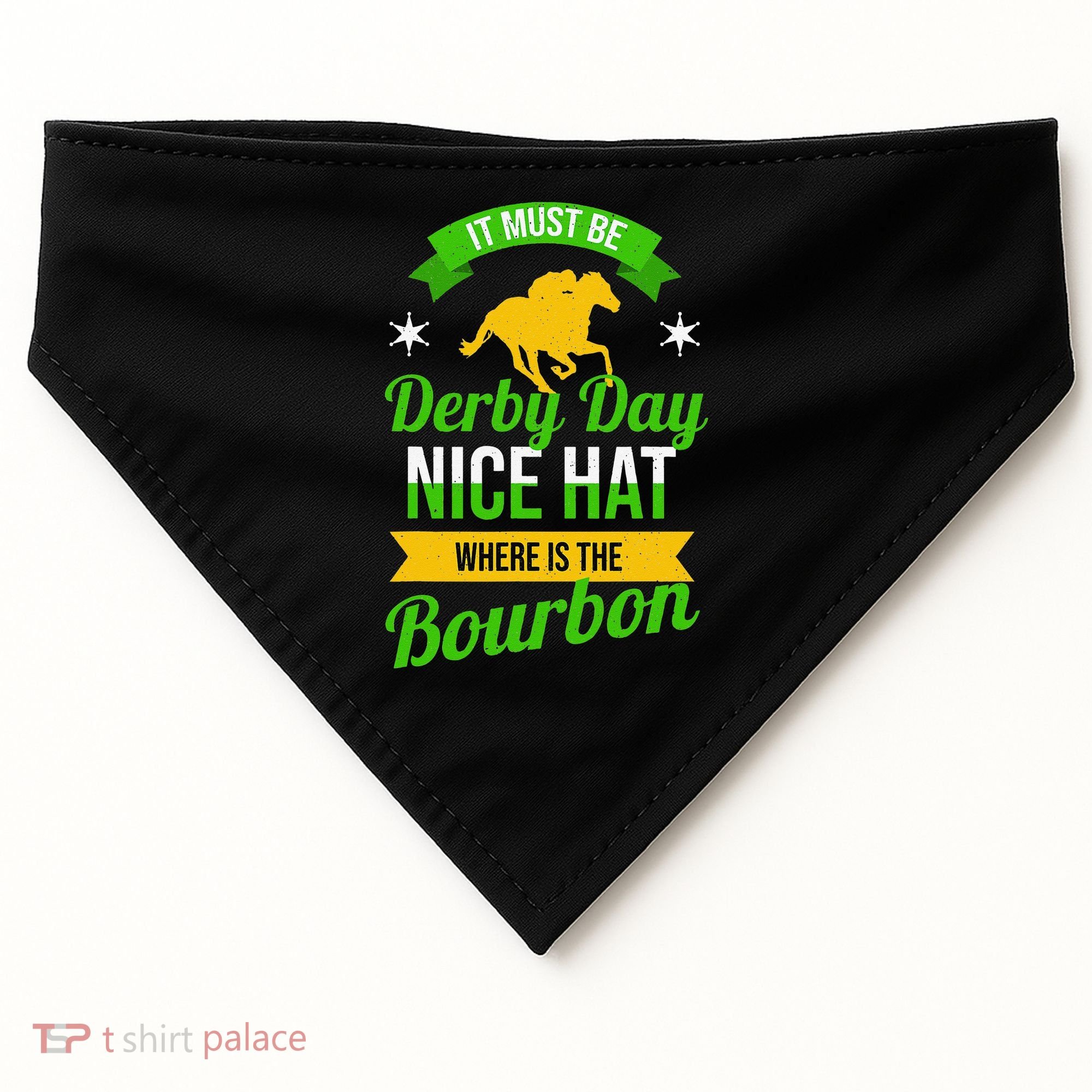 Horse Racing It Must Be Derby Day USA-Made Doggie Bandana