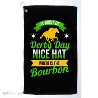 Horse Racing It Must Be Derby Day Golf Towel thumb 0