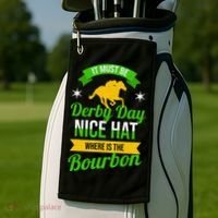 Horse Racing It Must Be Derby Day Golf Towel thumb 2