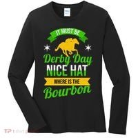 Horse Racing It Must Be Derby Day Women's Long Sleeve Shirt thumb 0